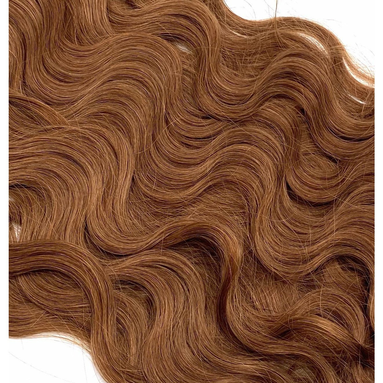 18 Inch Wavy Human Hair Extensions - Seamless Glamour Style