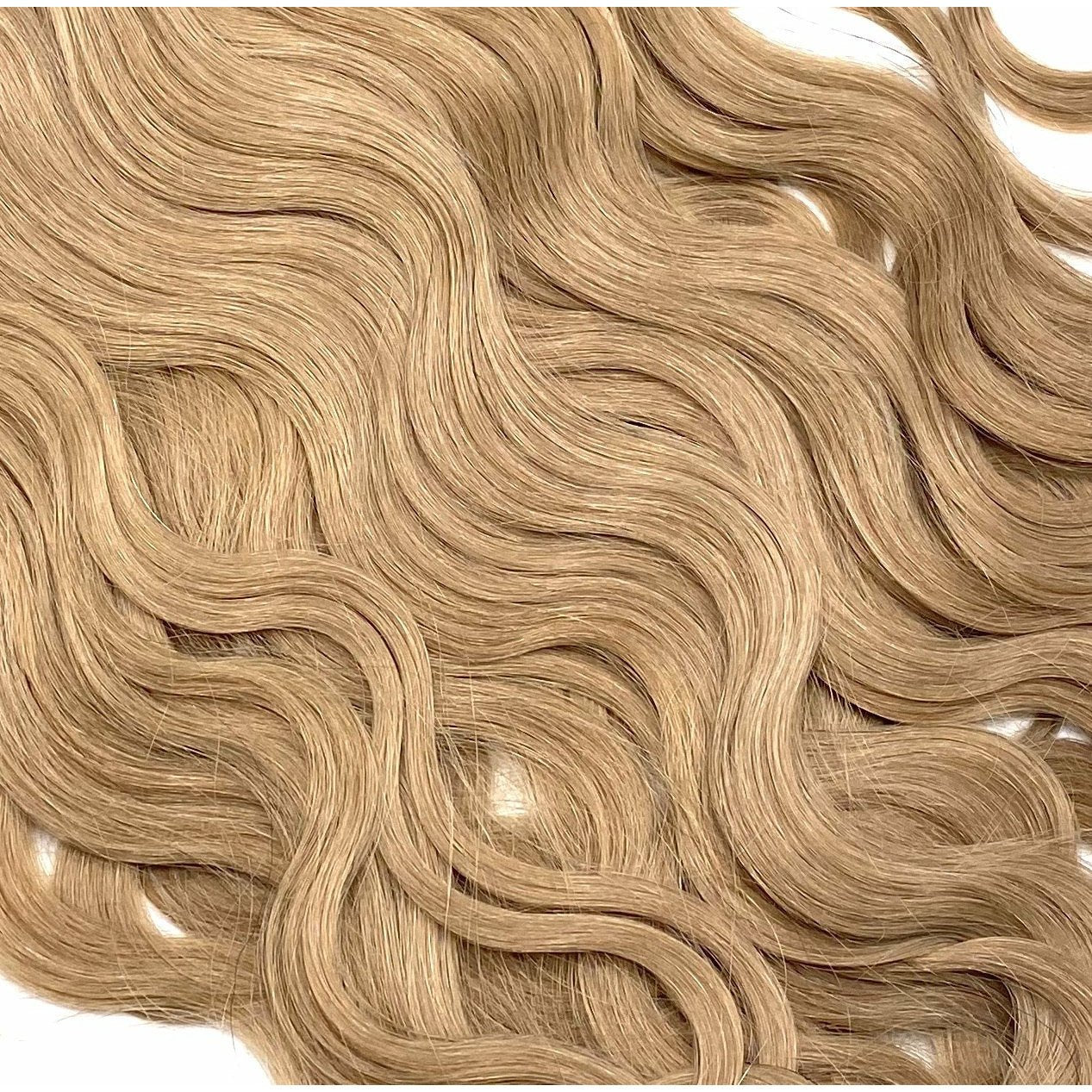 18 Inch Wavy Human Hair Extensions - Seamless Glamour Style
