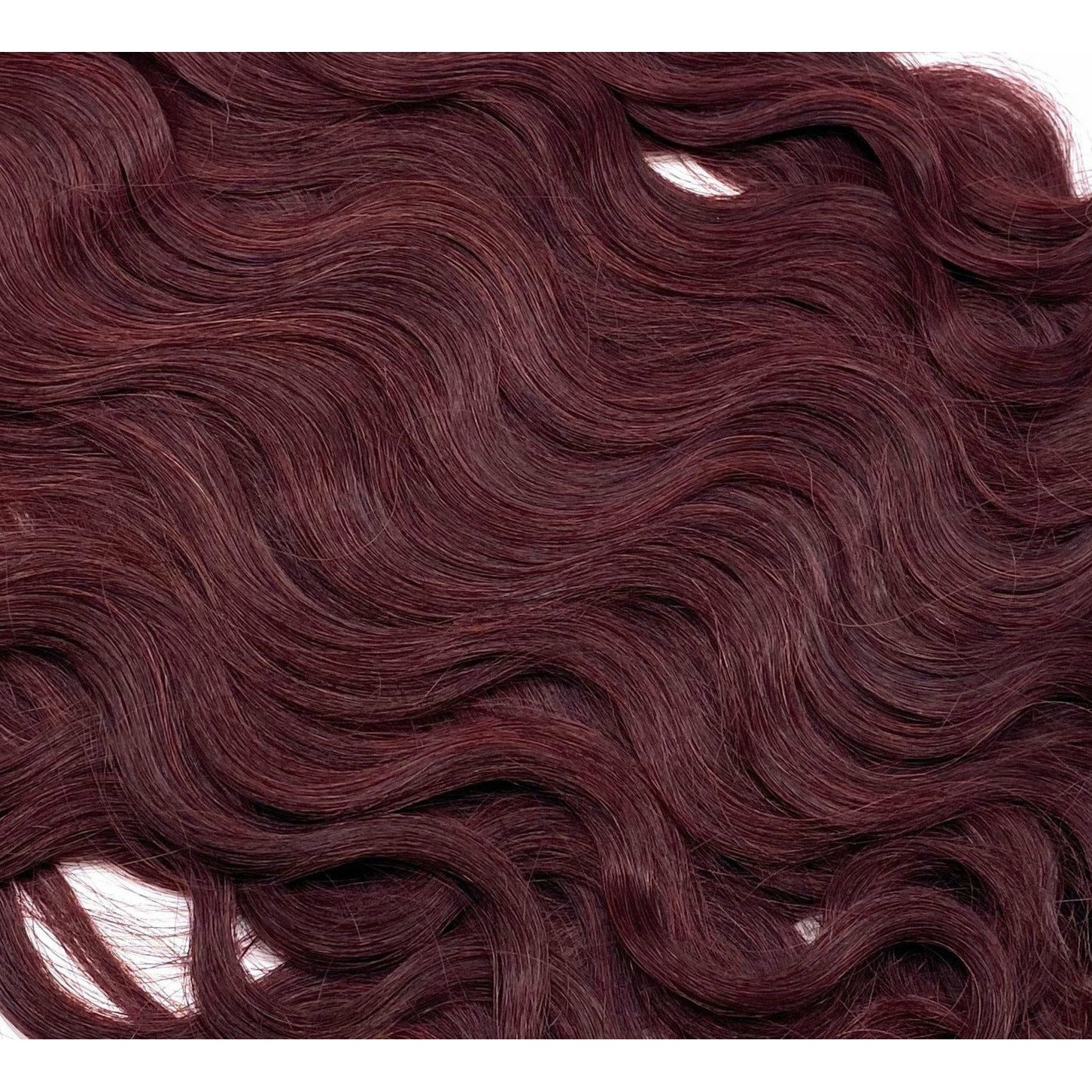 18 Inch Wavy Human Hair Extensions - Seamless Glamour Style