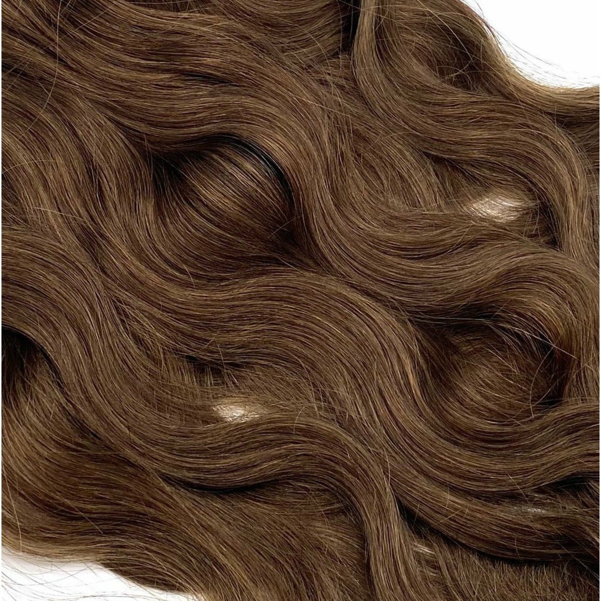 18 Inch Wavy Human Hair Extensions - Seamless Glamour Style