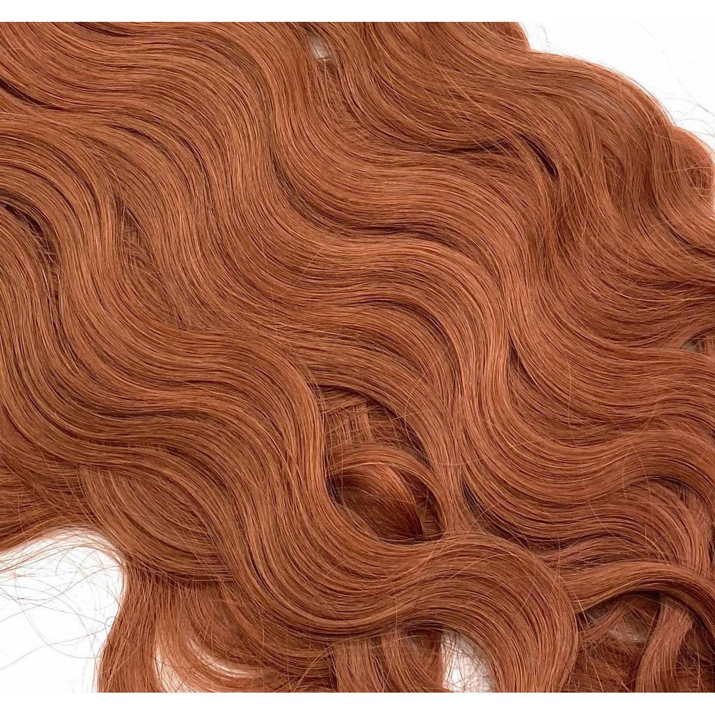 18 Inch Wavy Human Hair Extensions - Seamless Glamour Style