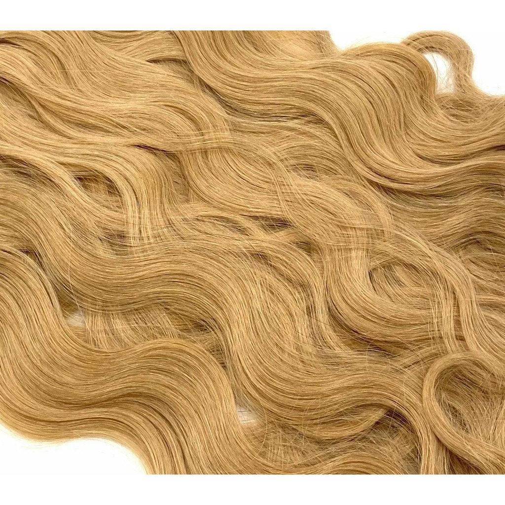 18 Inch Wavy Human Hair Extensions - Seamless Glamour Style
