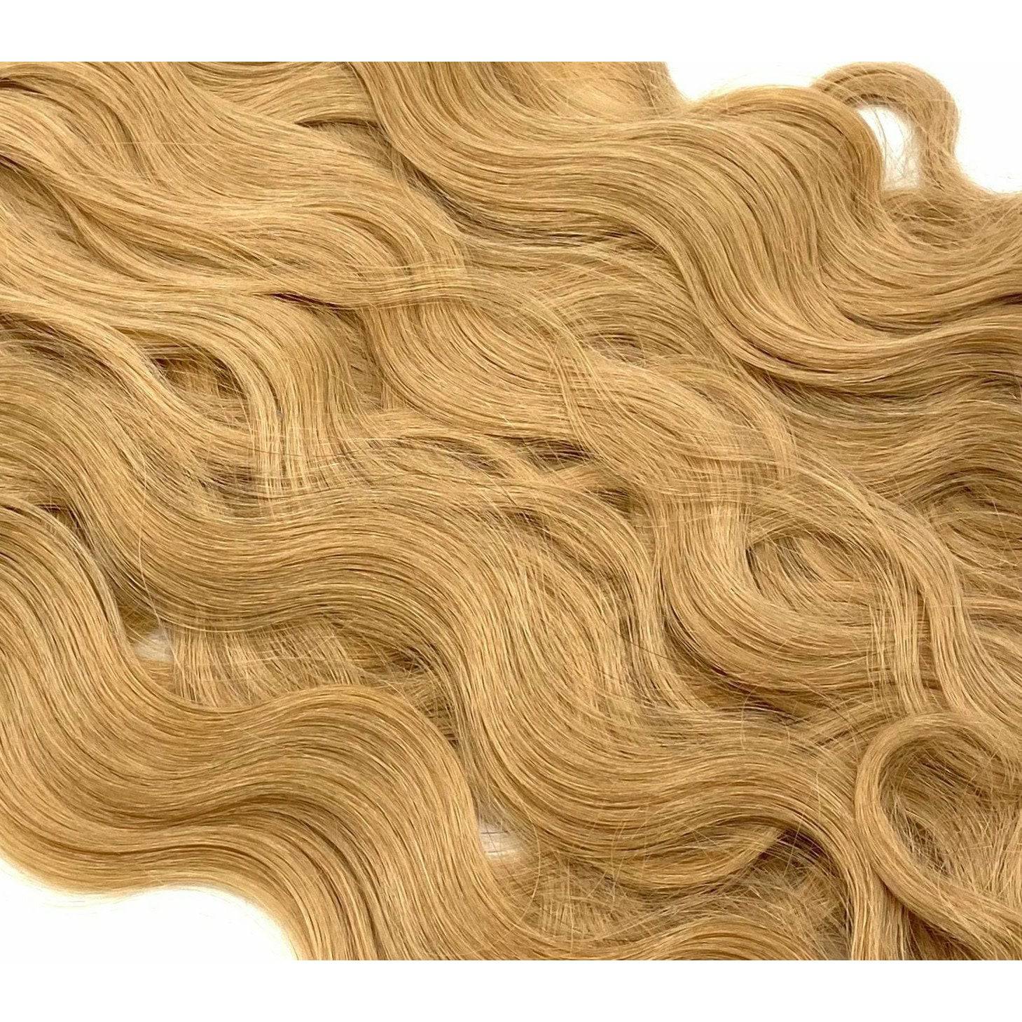 18 Inch Wavy Human Hair Extensions - Seamless Glamour Style