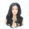 20-inch synthetic lace front wig in Color 1B, long straight style