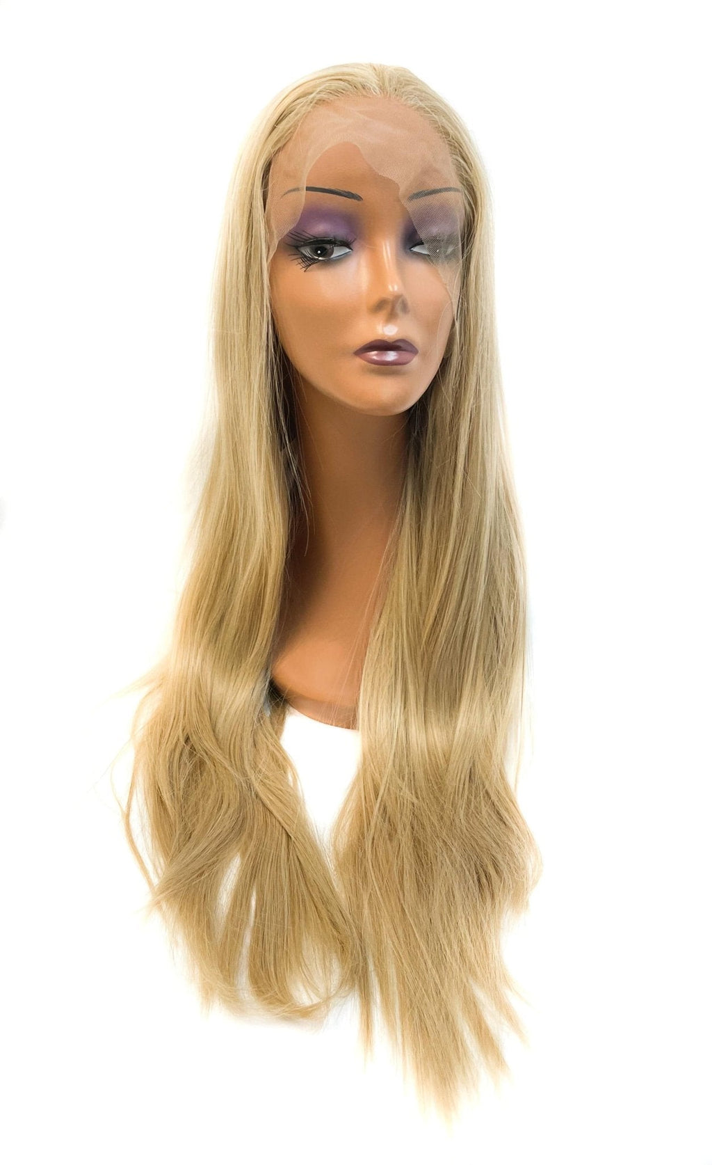 24-inch Blonde Synthetic Lace Front Wig - Style 23