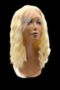 22-inch synthetic lace front wig in color 613 platinum blonde
