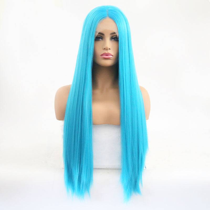 24-inch synthetic lace front wig in Color 2512 display
