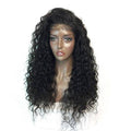 VIP 24-inch synthetic lace front wig in solid off-black color 1B