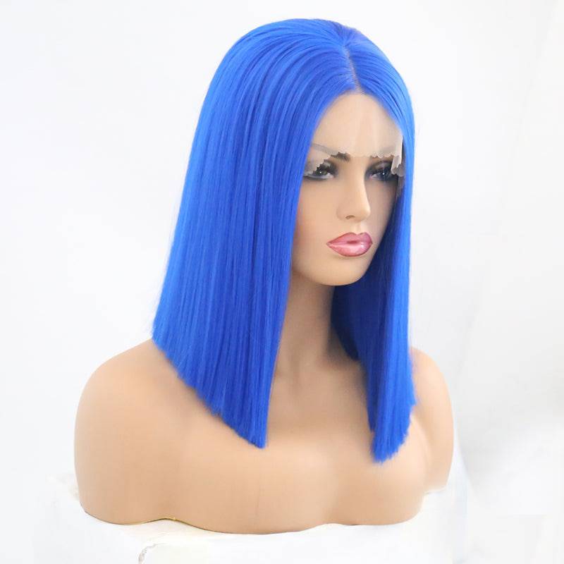 VIP Synthetic Lace Front Wig 14 inch in Color 517 styled on a mannequin