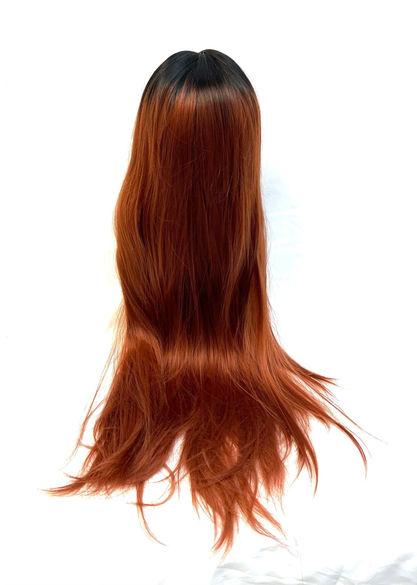 24-Inch Synthetic Lace Front Wig - Color 1B/33 Natural Look