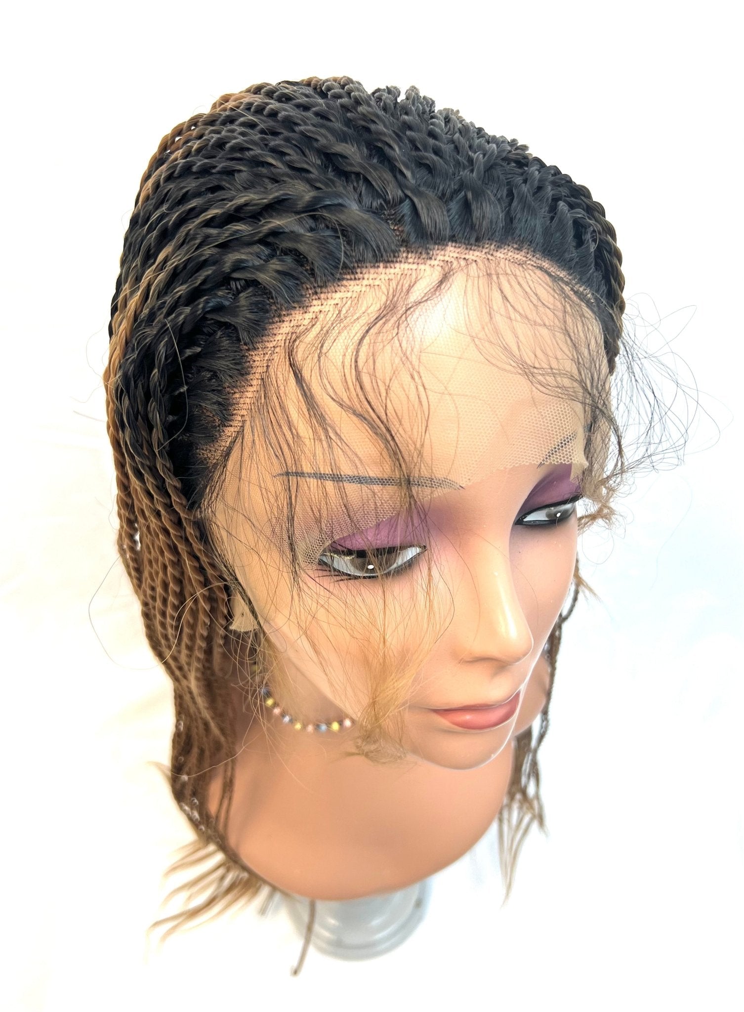 Synthetic Twist Braids Wig T1B/27 Protective Hairstyle