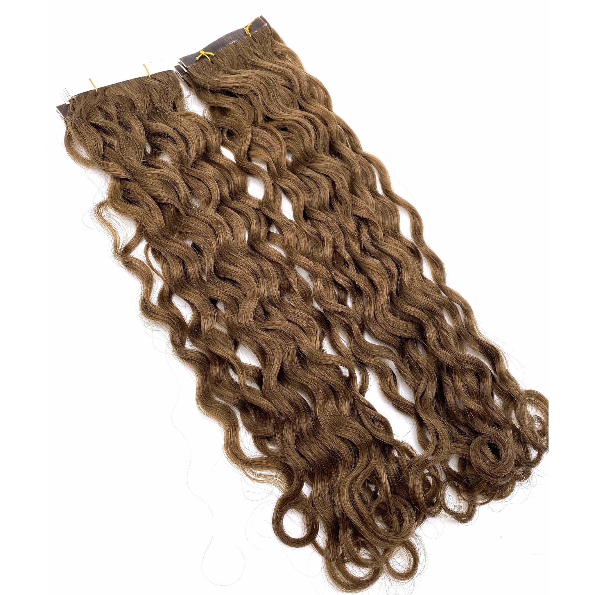 French Wave 18 Inch Tape-In Hair Extensions – 100% Human Hair