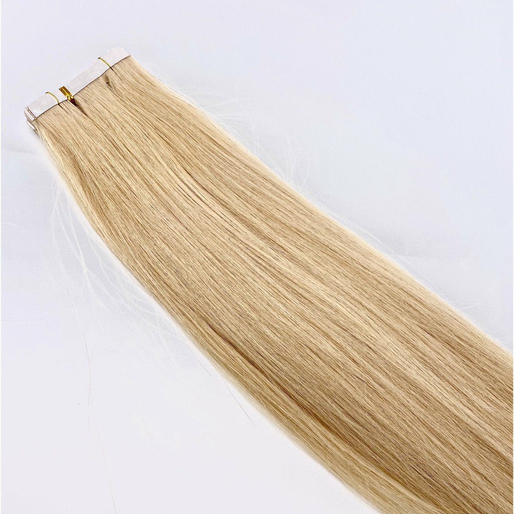 18" Straight Human Hair Tape-In Extensions