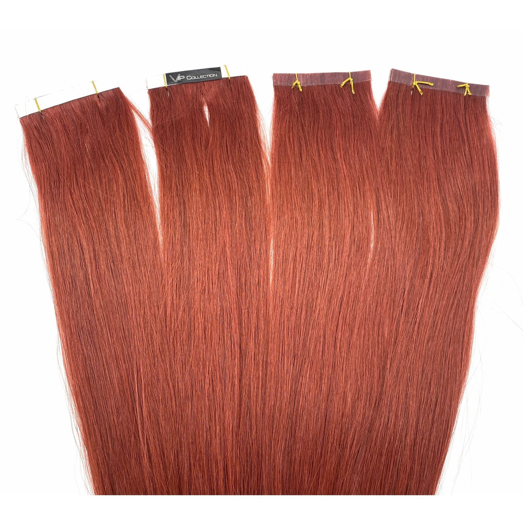 18" Straight Human Hair Tape-In Extensions
