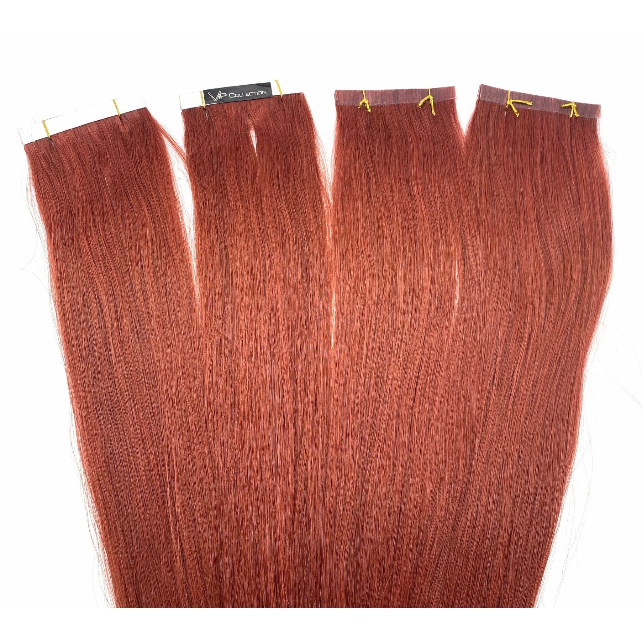 18" Straight Human Hair Tape-In Extensions