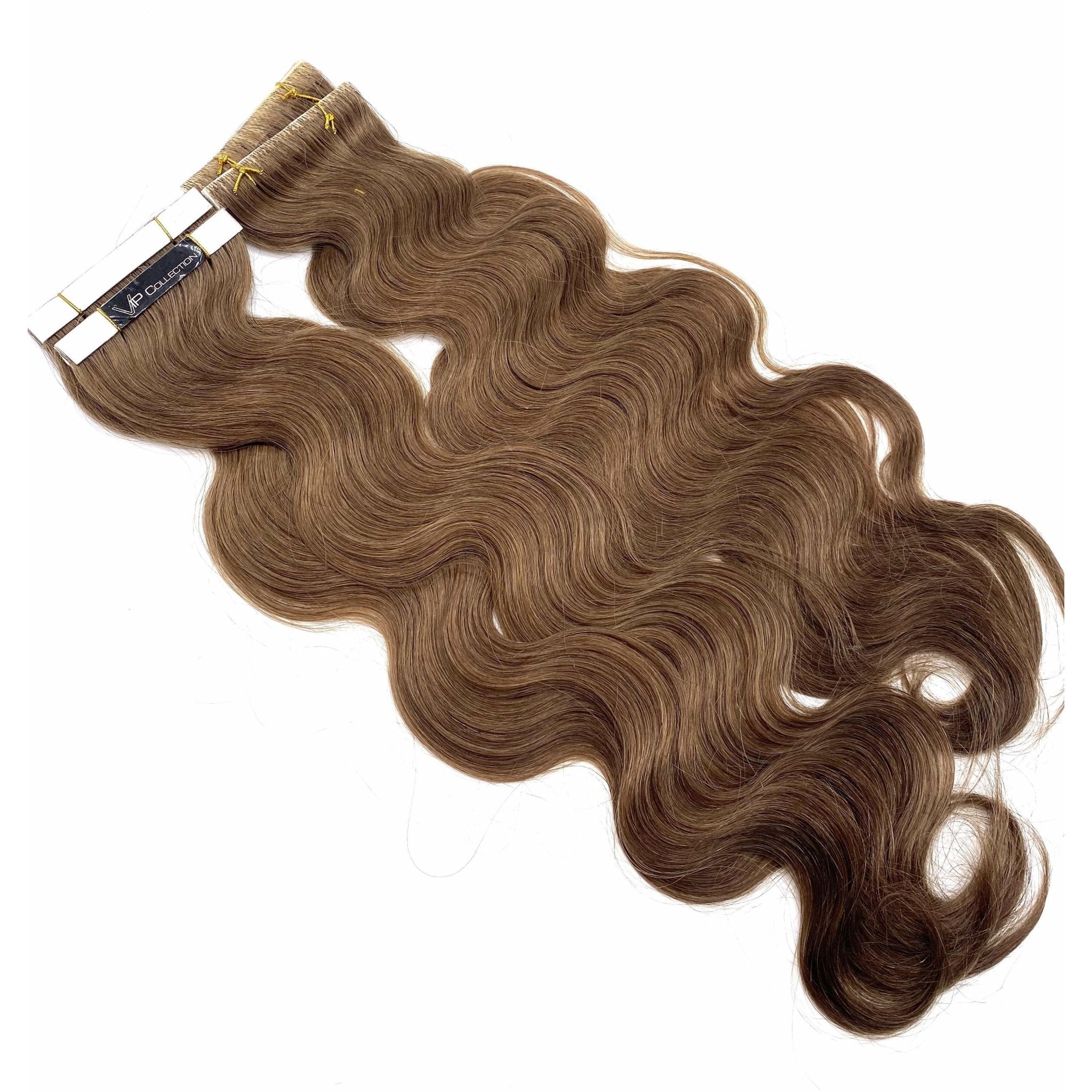 18" Wavy Human Hair Tape-In Extensions