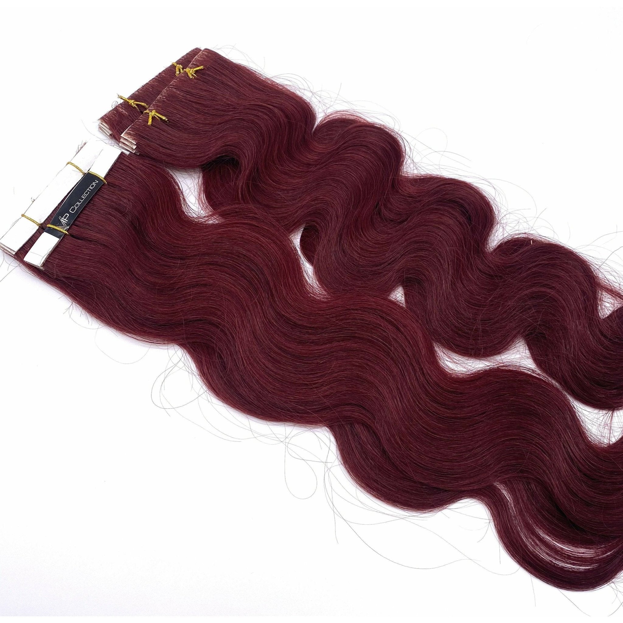 18" Wavy Human Hair Tape-In Extensions