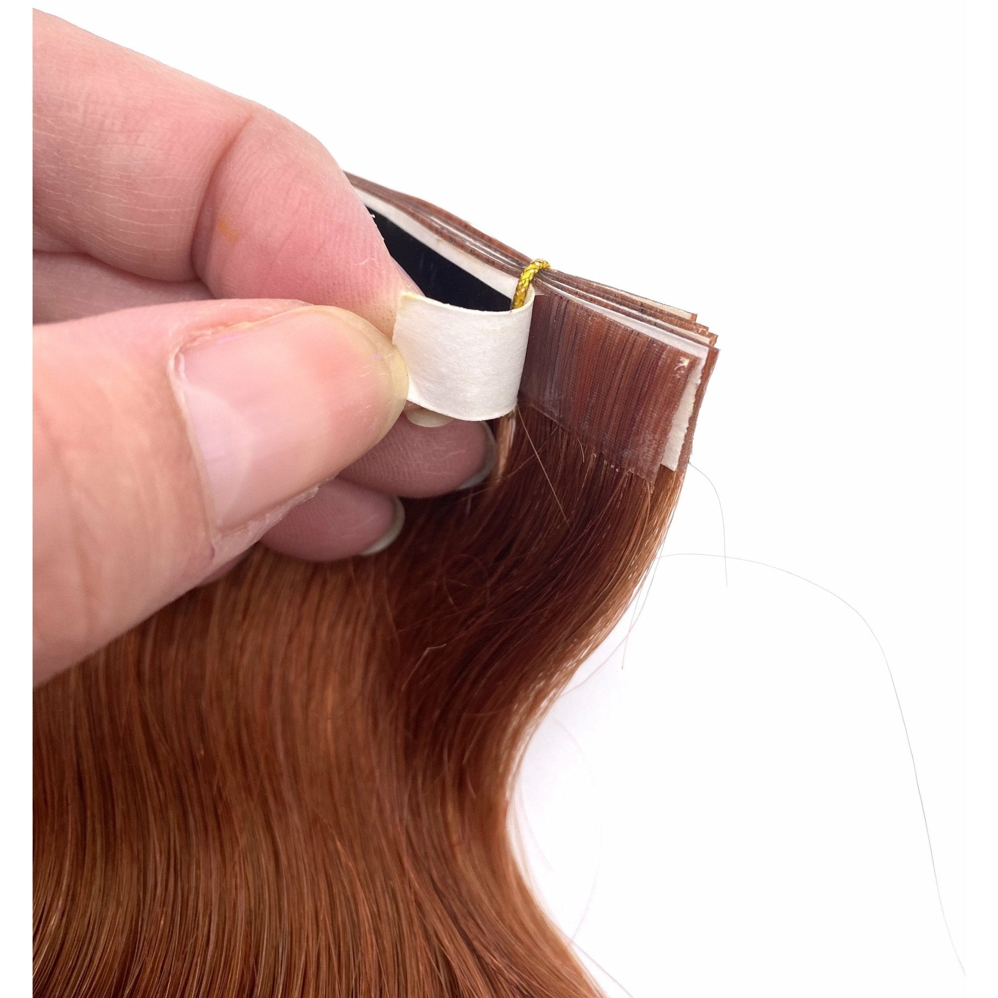 18" Wavy Human Hair Tape-In Extensions