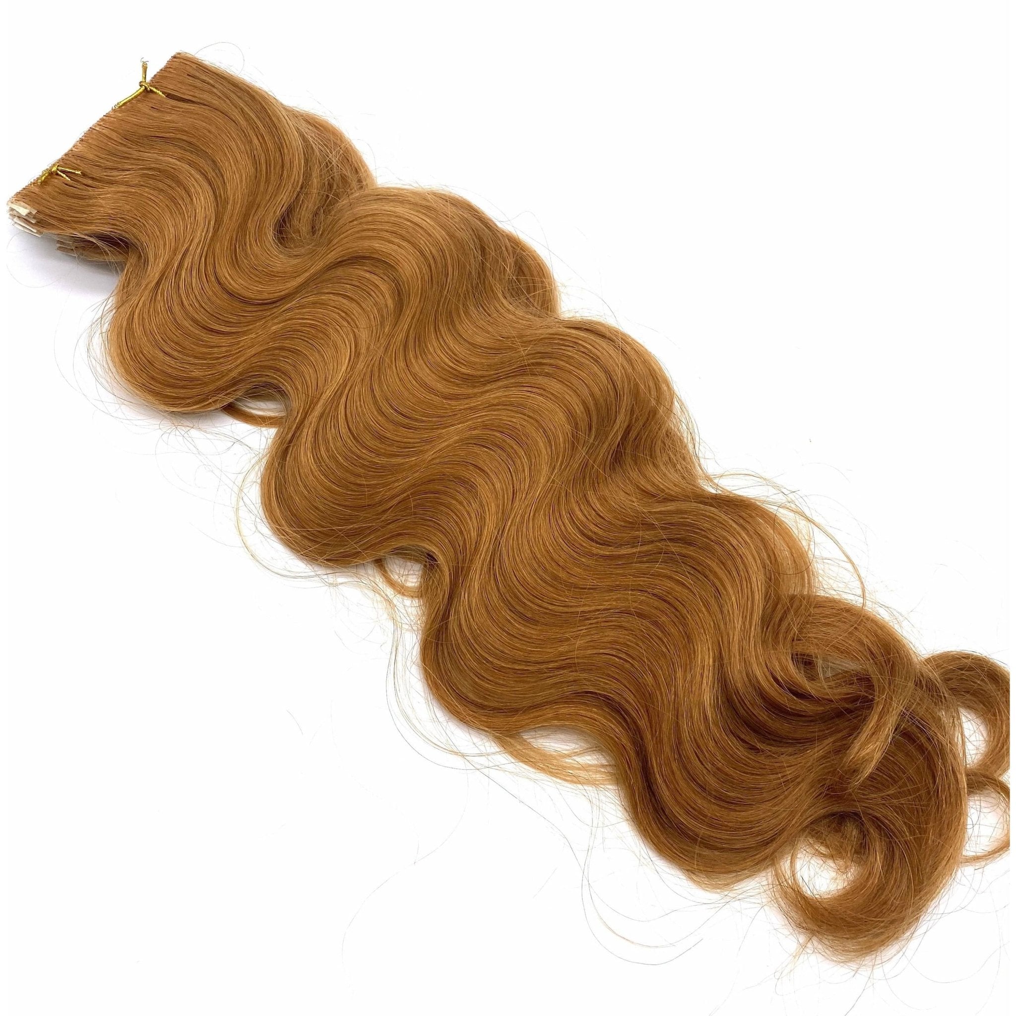 18" Wavy Human Hair Tape-In Extensions