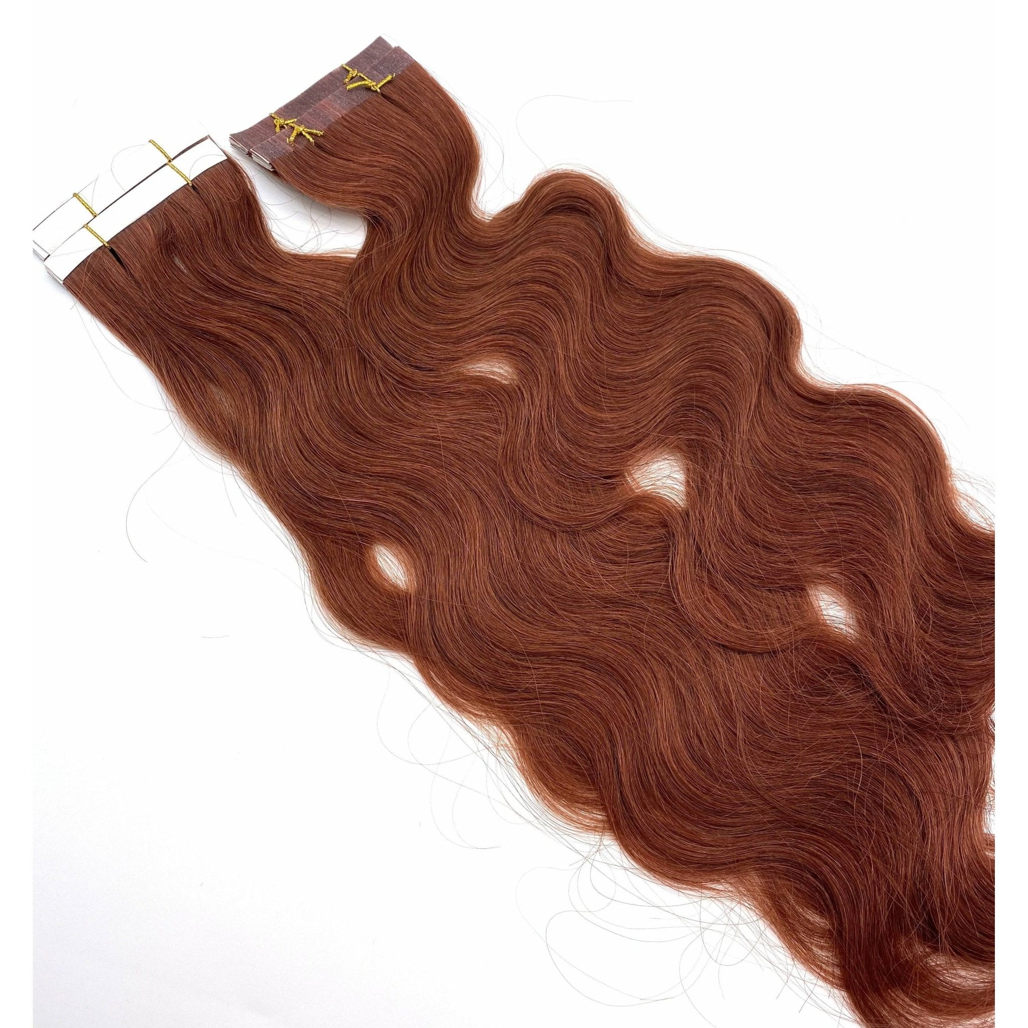 18" Wavy Human Hair Tape-In Extensions