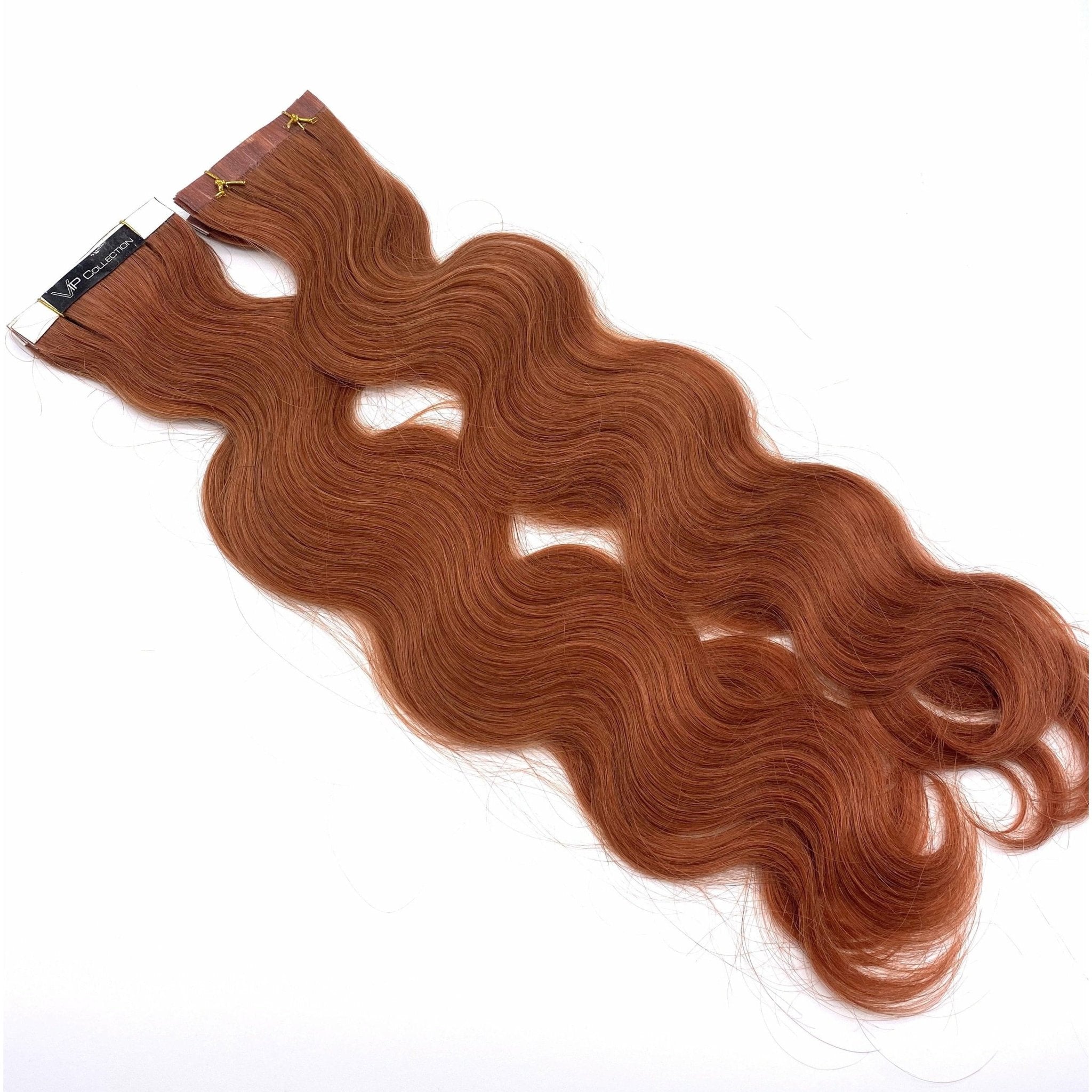 18" Wavy Human Hair Tape-In Extensions