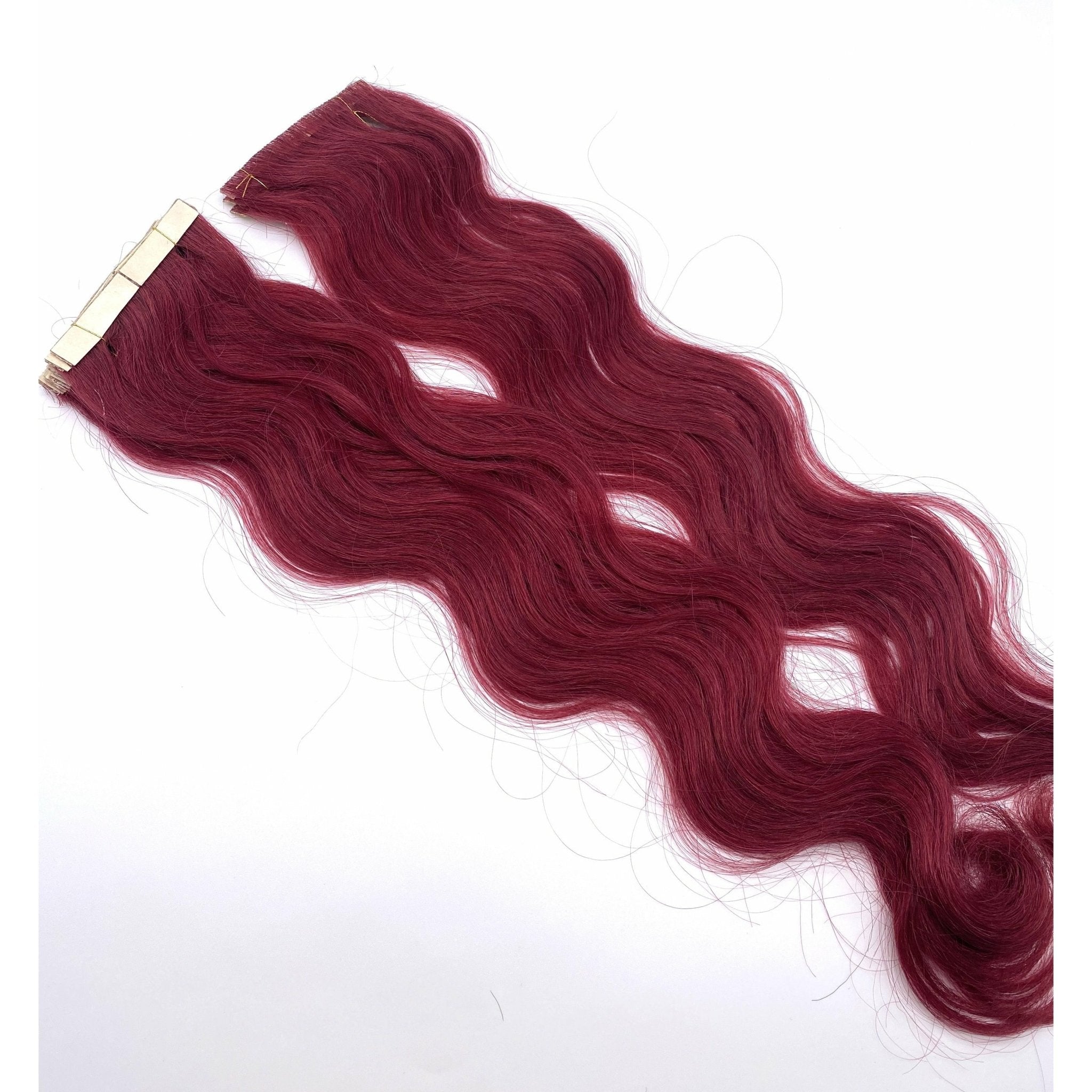18" Wavy Human Hair Tape-In Extensions