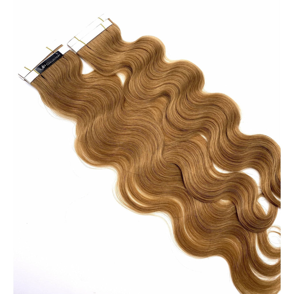 18" Wavy Human Hair Tape-In Extensions