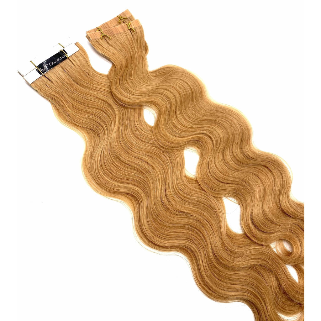 18" Wavy Human Hair Tape-In Extensions