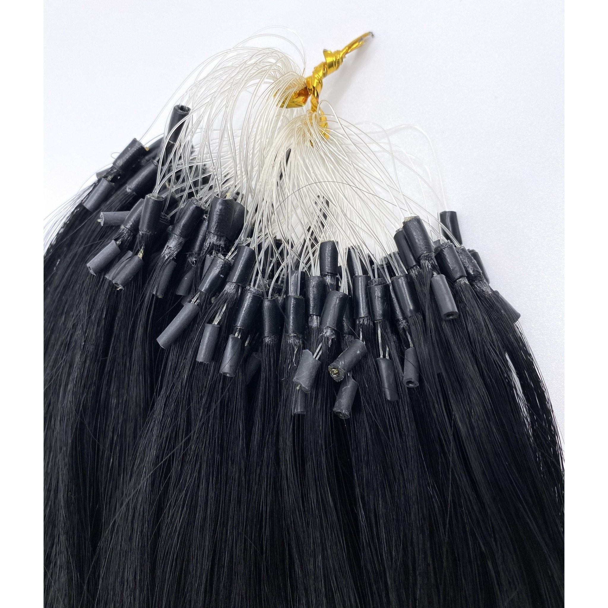 18" Straight Human Hair Extensions, TubeX System, Micro-Loop Link
