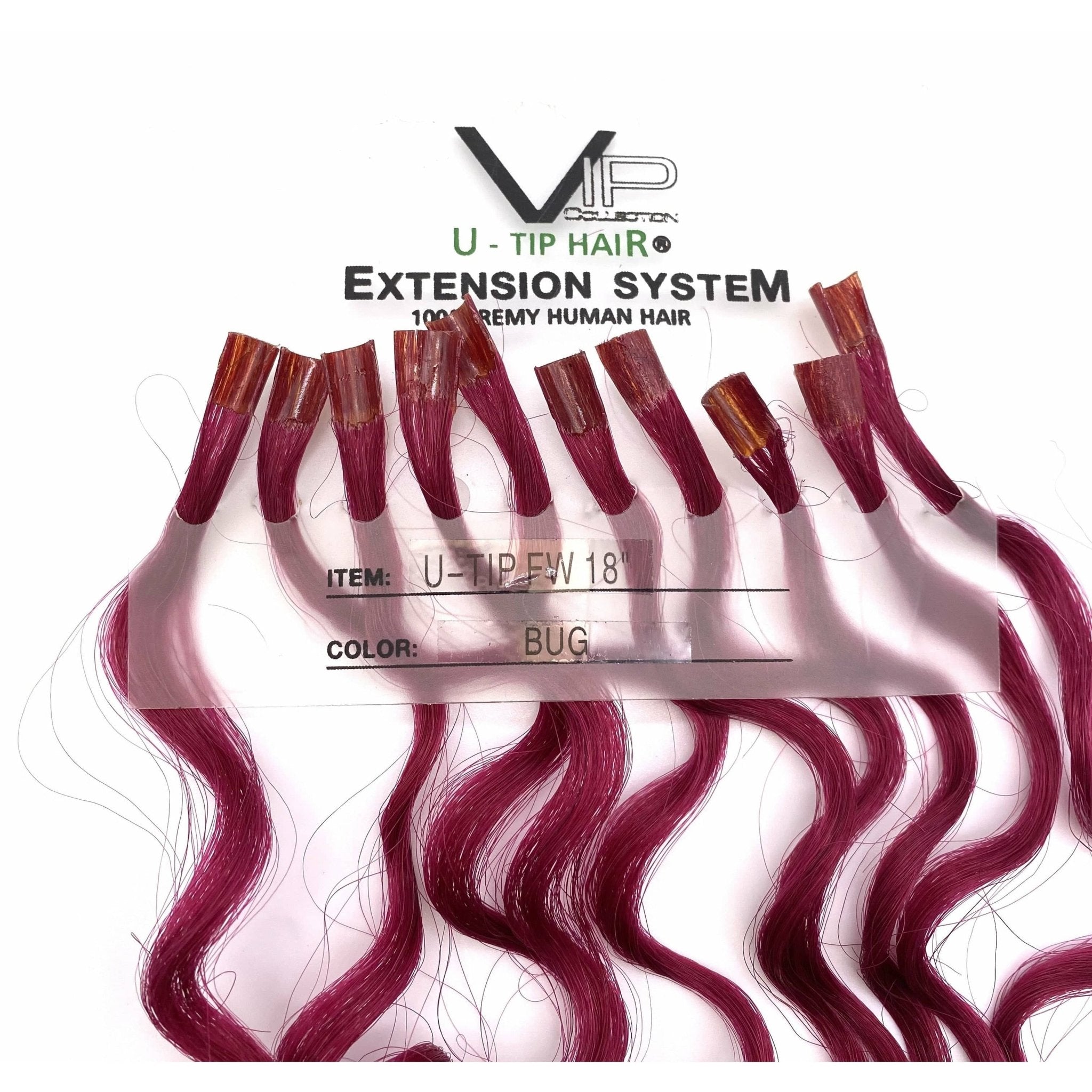 18" Curly U-Tip Human Hair Extensions - French Wave Volume
