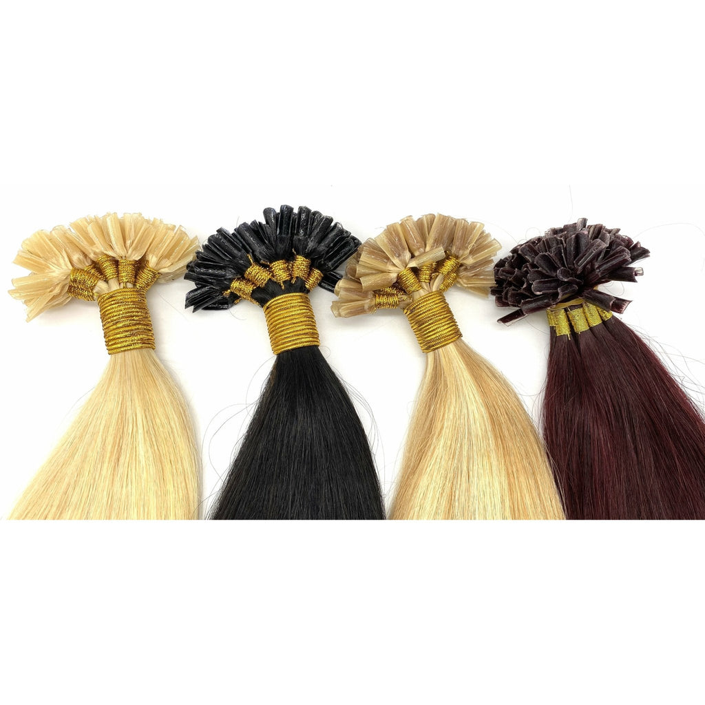 18 Inch Straight U-Tip Human Hair Extensions Seamless Extensions