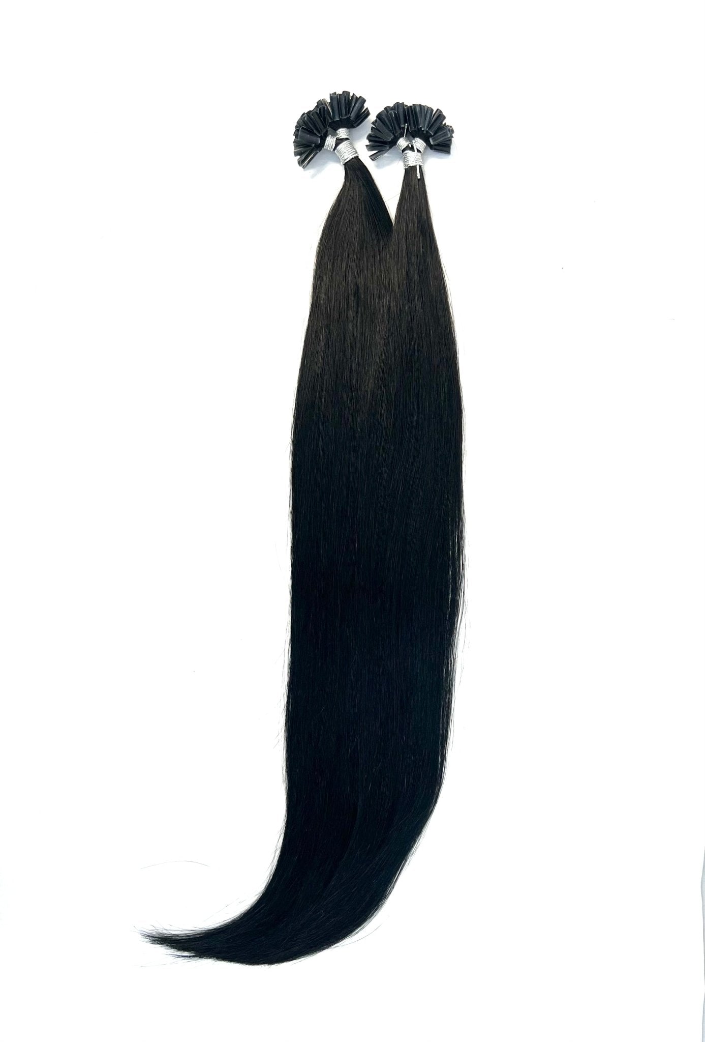 24-Inch Straight U-Tip Hair Extensions - 100 Strands Premium Set