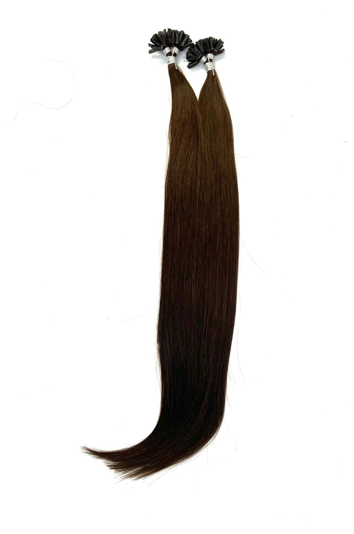 24-Inch Straight U-Tip Hair Extensions - 100 Strands Premium Set