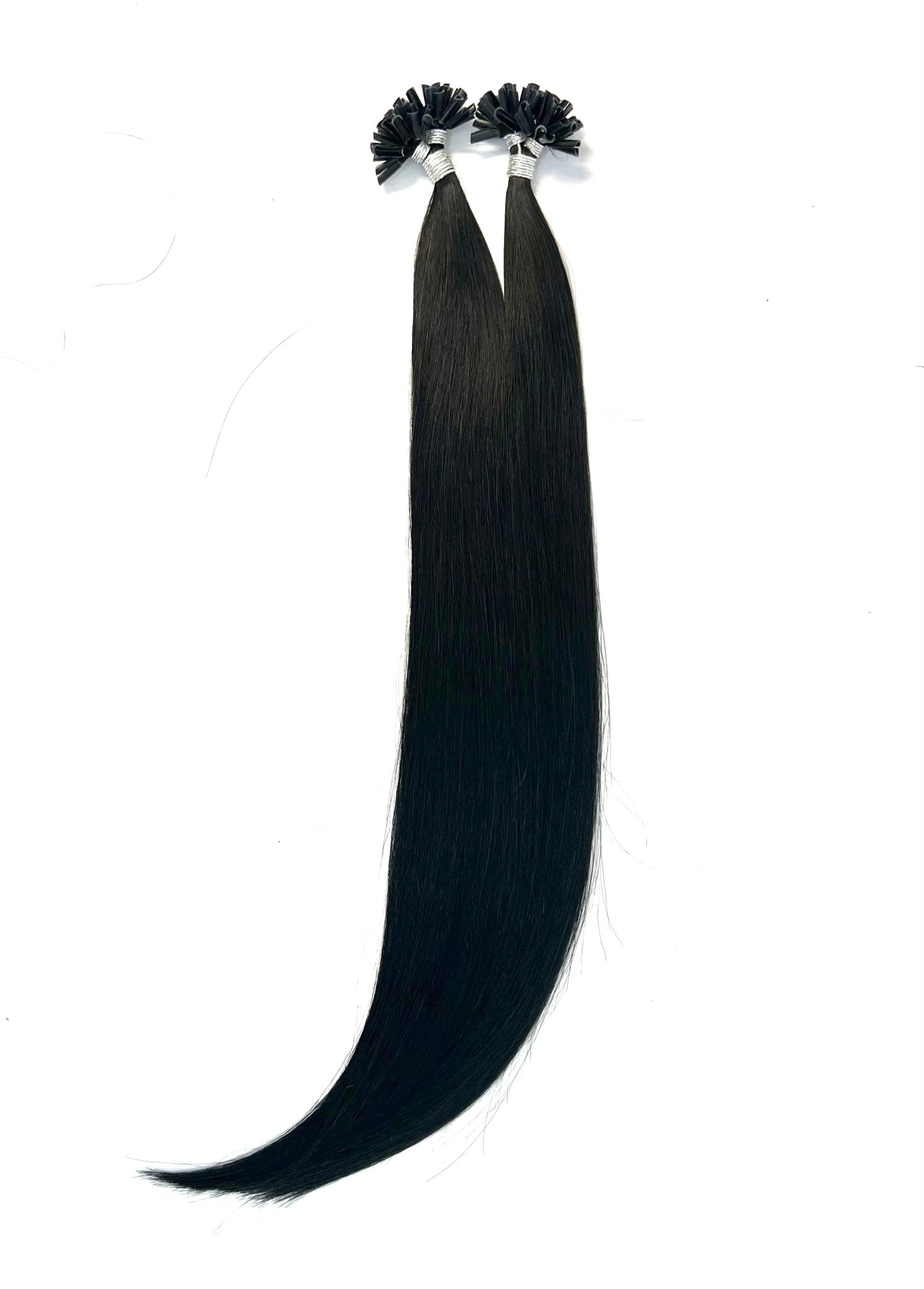 24-Inch Straight U-Tip Hair Extensions - 100 Strands Premium Set