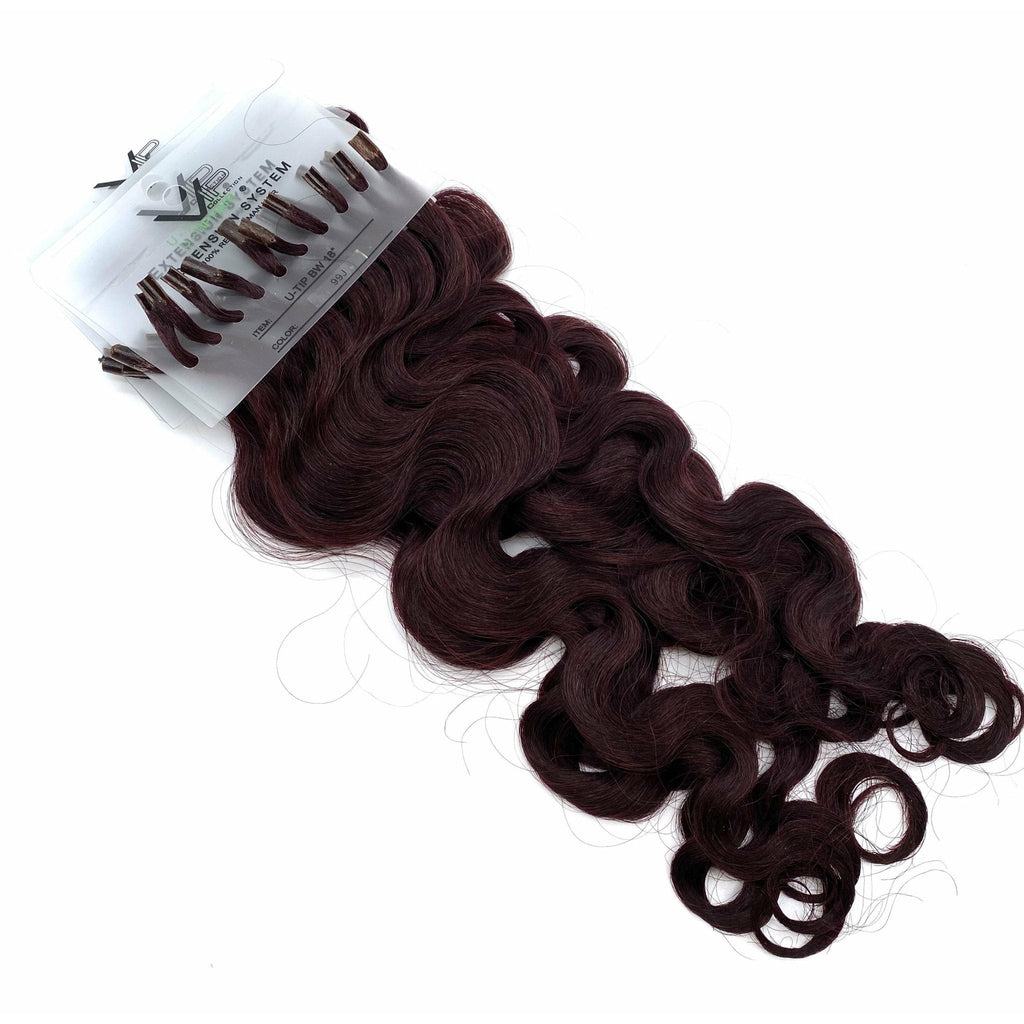 18" Wavy U-Tip Human Hair Extensions – 100 Strands Premium Volume