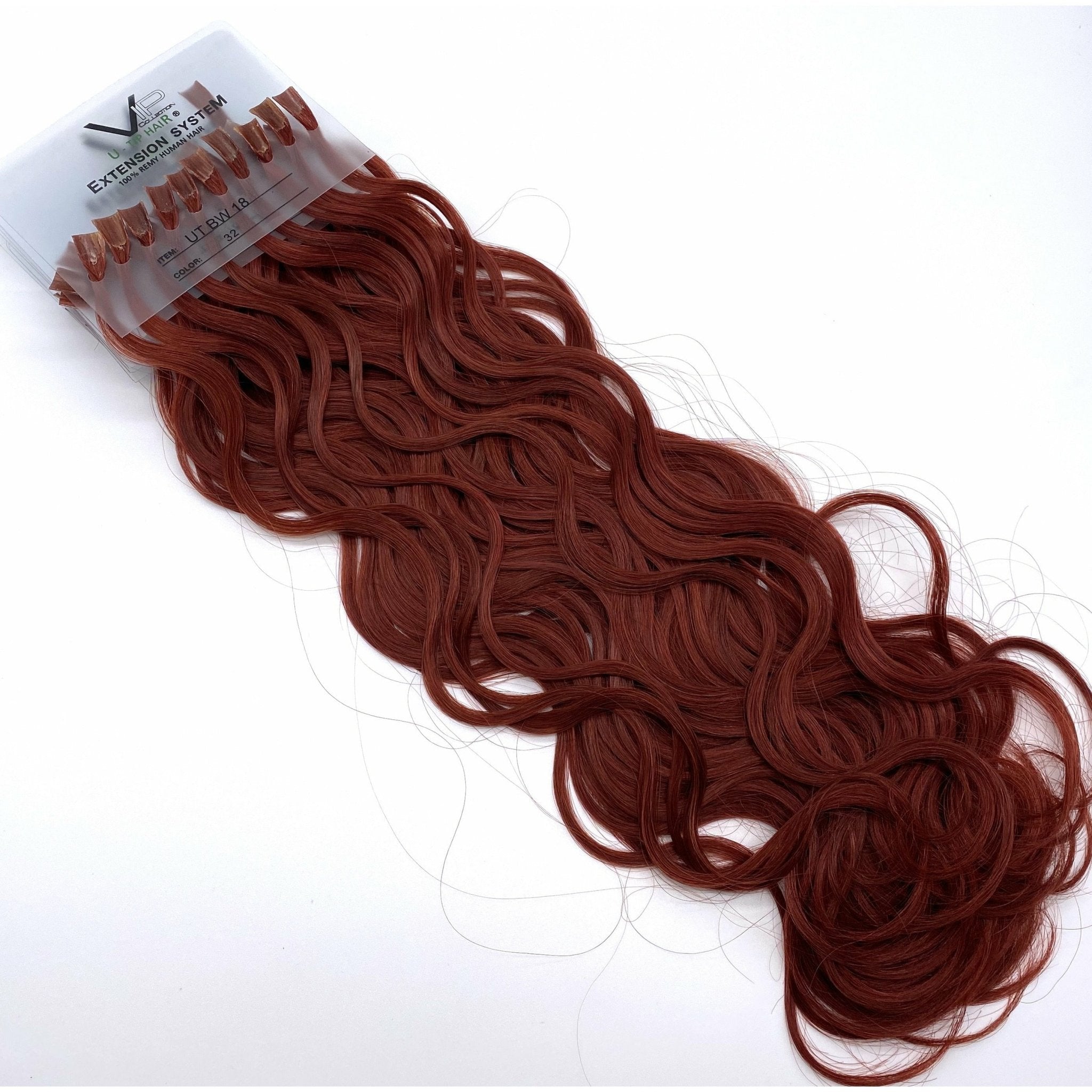 18" Wavy U-Tip Human Hair Extensions – 100 Strands Premium Volume