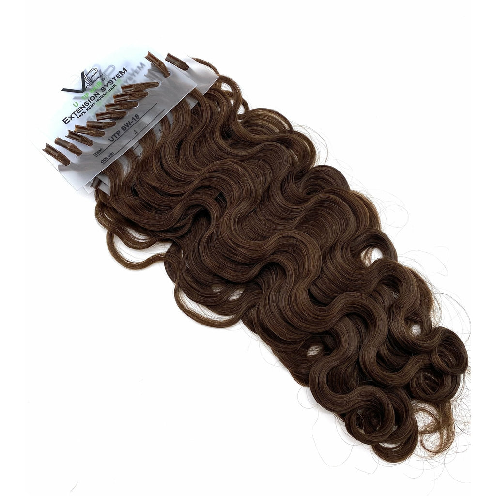 18" Wavy U-Tip Human Hair Extensions – 100 Strands Premium Volume