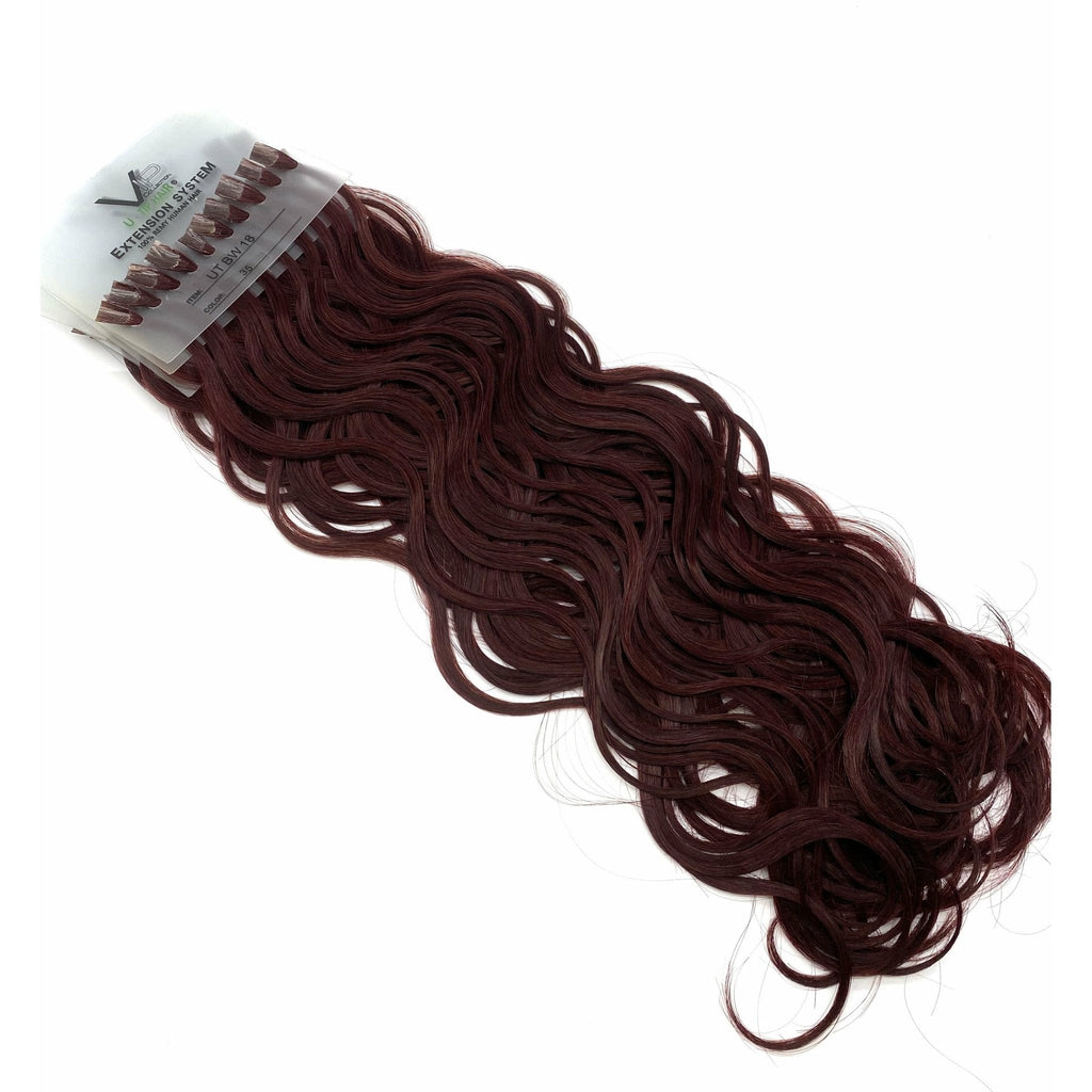 18" Wavy U-Tip Human Hair Extensions – 100 Strands Premium Volume