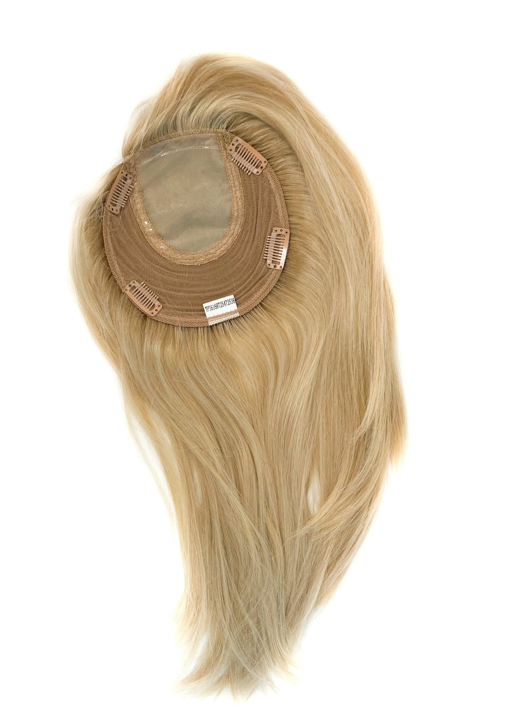 16-Inch Virgin Remy Human Hair Silk Straight Top Topper (TP36)