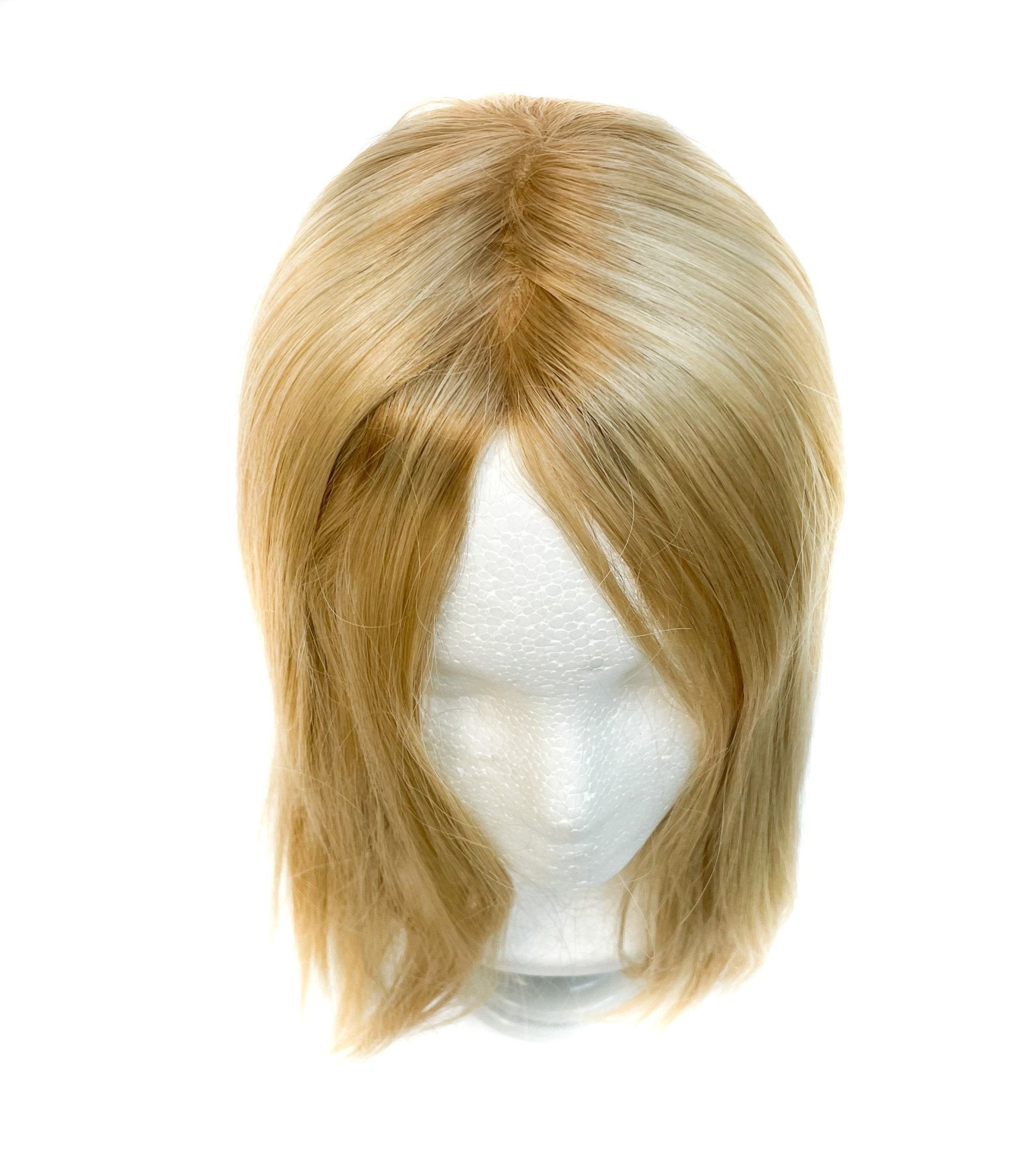 Virgin Remy Human Hair Silk Straight 16-Inch Top Topper Piece