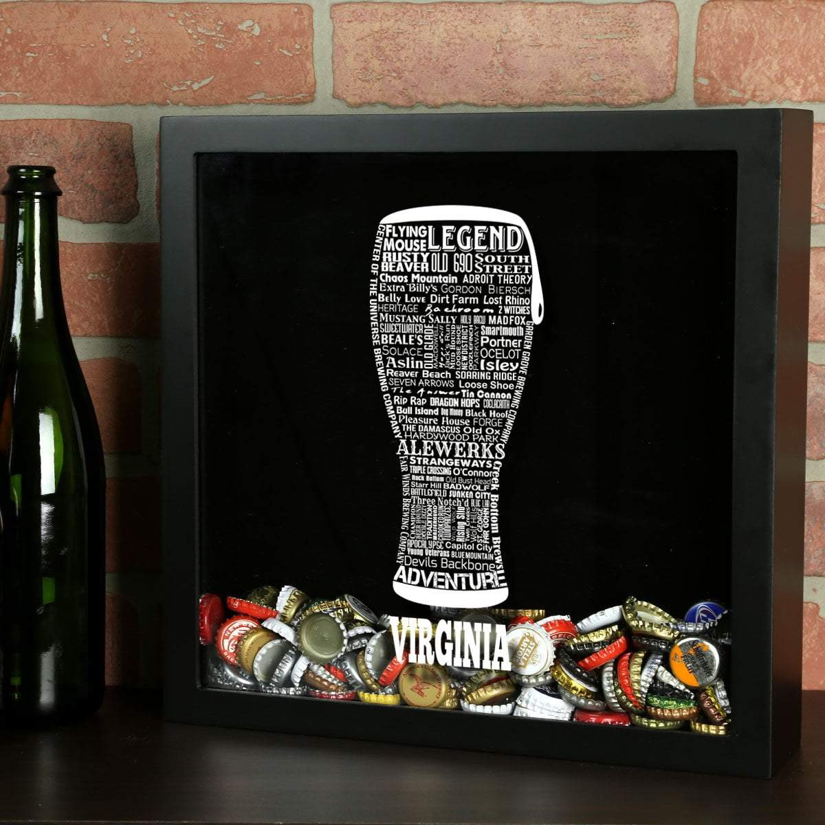 Virginia Beer Typography Shadow Box