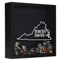 Virginia Drink Beer From Here Beer Cap Shadow Box