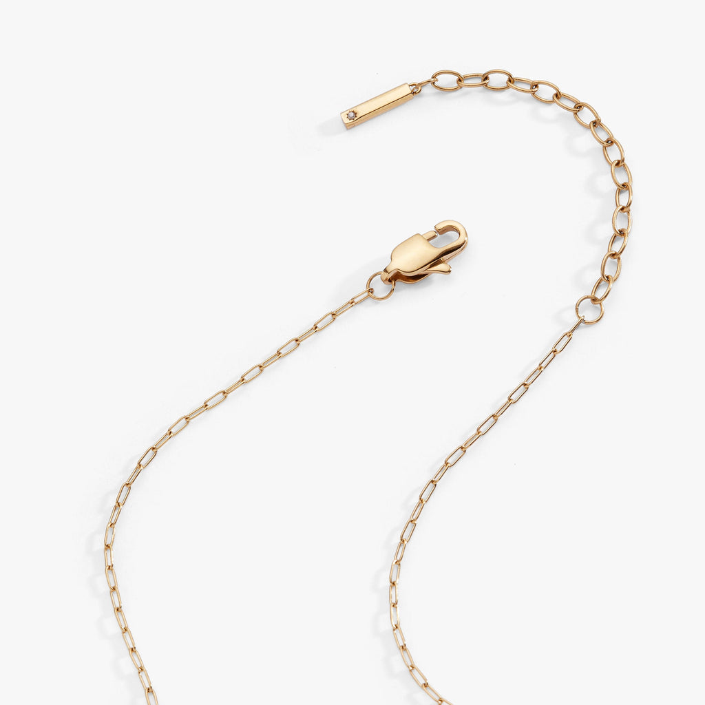 Virgo Zodiac Charm Cluster Necklace with Angel Motif
