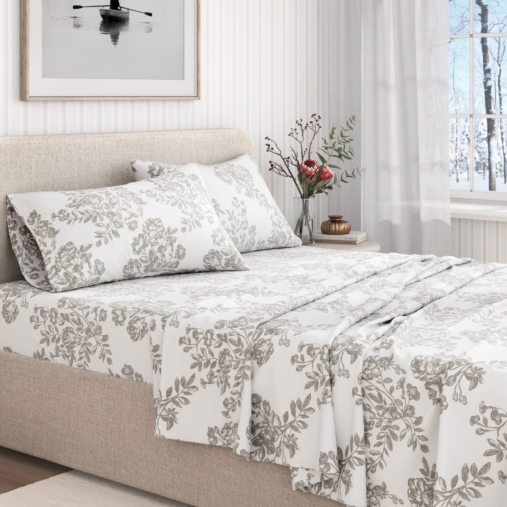 Turkish Cotton Flannel Sheet - Belle Collection