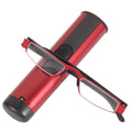 I-Mag Executive Slim Metal Reading Glasses with Hard Case (1.50 Red)