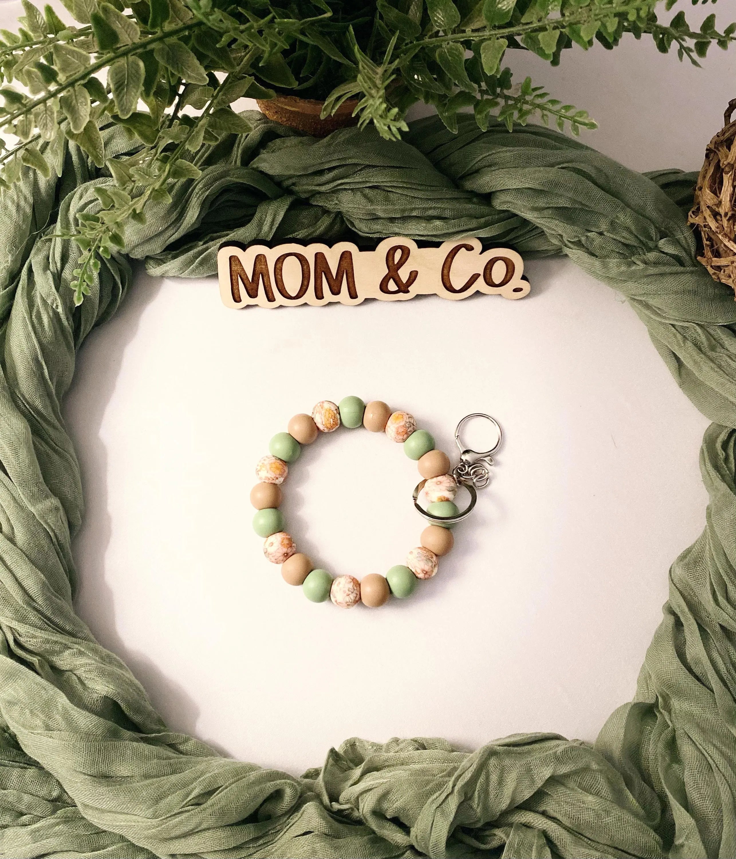 Wildflower Silicone Bead Wristlet