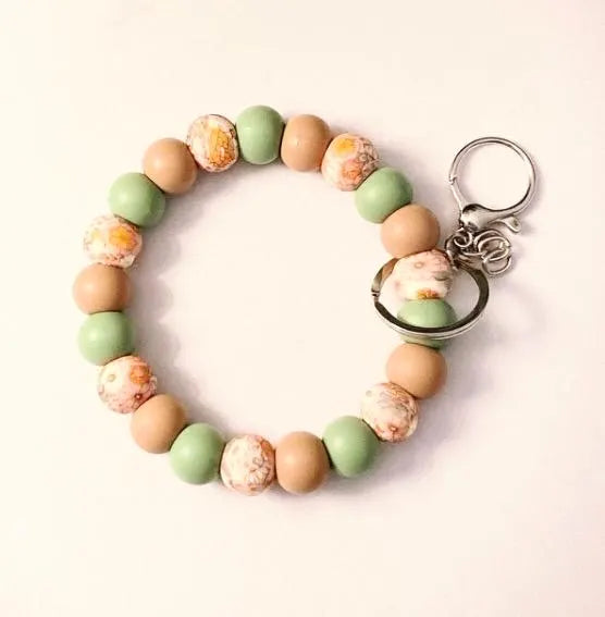 Wildflower Silicone Bead Wristlet