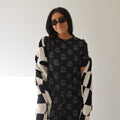 Women's Boxy Tee Lounge Set | Flaming Hearts