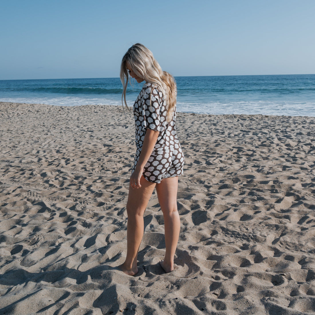 Women's Bamboo Short Set | Seashells