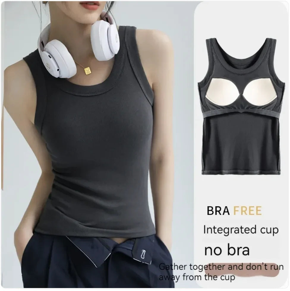 Women's Padded Strap Tank Top